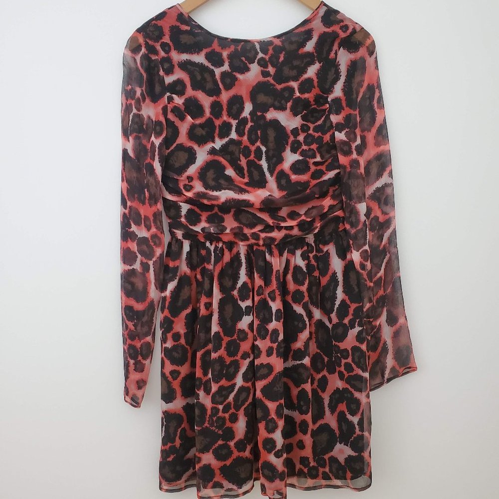 Rebecca Minkoff Women's Leopard Print Silk Laura 0